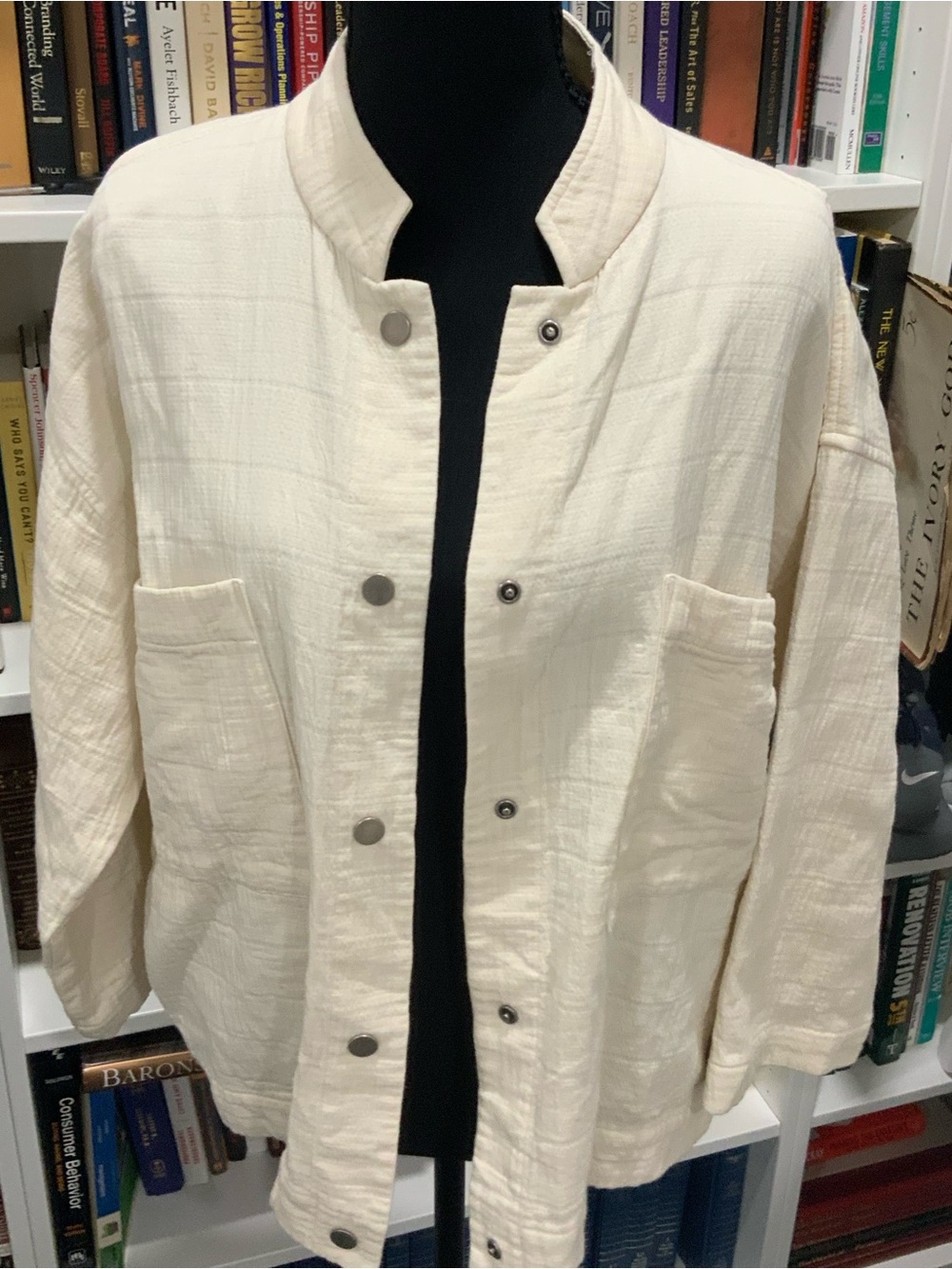 Eileen Fisher_Organic Cotton Gauze Jacket Size XL - Picture 4 of 6